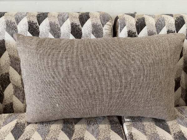 3-seat L-shaped corner sofa, fabric cushion, gray shade *New, never used