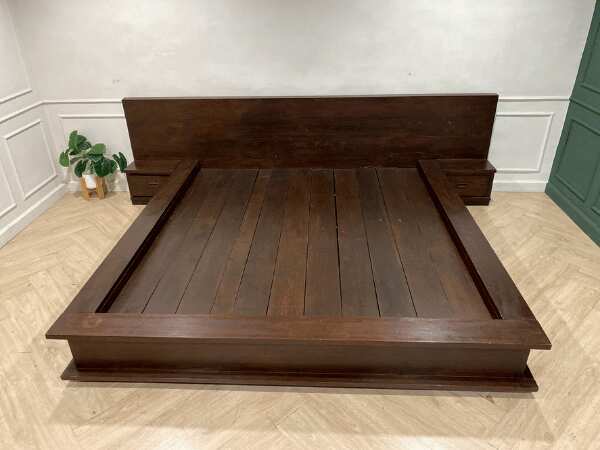 6 foot wooden bed, Japanese style