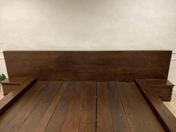 6 foot wooden bed, Japanese style