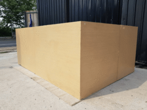3-piece L-shaped corner bench with high backrest
