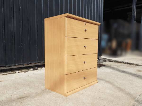 Wooden cabinet with 4 drawers, brand: Koncept