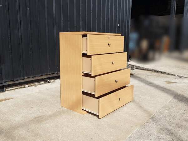 Wooden cabinet with 4 drawers, brand: Koncept
