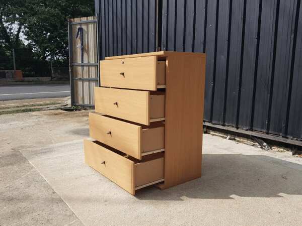 Wooden cabinet with 4 drawers, brand: Koncept