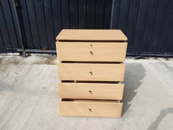 Wooden cabinet with 4 drawers, brand: Koncept