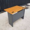 Work desk, steel legs, wooden top, Rockworth brand 80-120