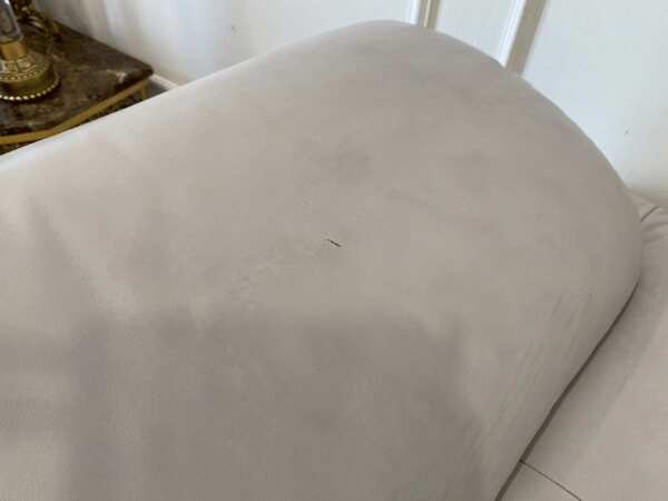 2-seat sofa, genuine leather, grey