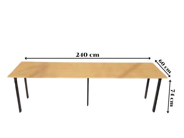 Conference table, work table, multipurpose table 240 cm
