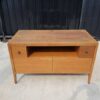 Wooden TV cabinet with 2 doors and 2 drawers