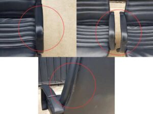 Executive office chair, leather seat, black