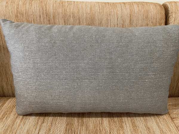 Left corner L-shaped sofa, 2 seats, fabric cushion, brown color *New, never used
