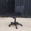 Office chair, leather seat, black, ITK brand
