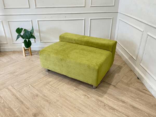 1-seat sofa, fabric cushion, green *New, never used