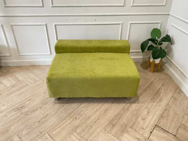 1-seat sofa, fabric cushion, green *New, never used