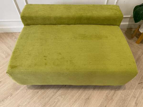 1-seat sofa, fabric cushion, green *New, never used