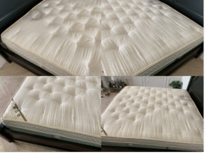 6-foot black bed, chanintr brand, 6-foot sealy mattress, MILLIONAIRE model
