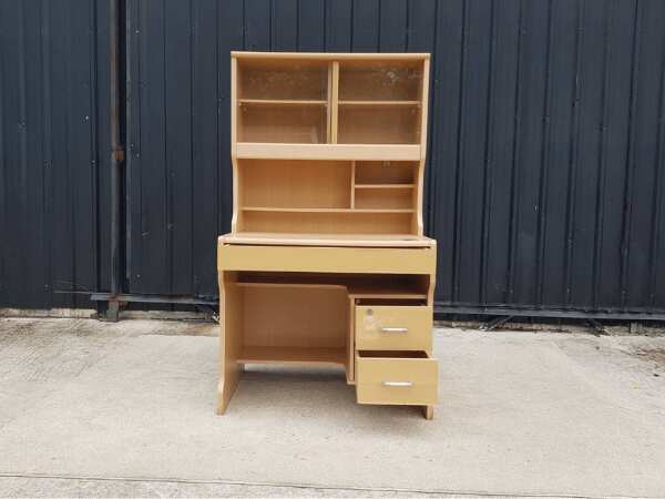 Tall desk with storage cabinet