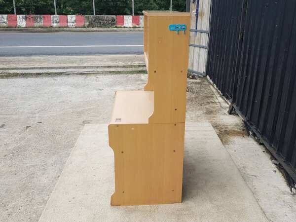 Tall desk with storage cabinet