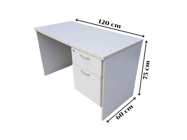 Desk with 2 drawers 120 x 60 cm