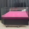 Glass display cabinet, phone display cabinet, black
