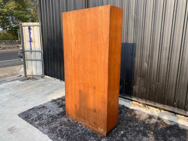 Tall wooden shelf, 5-layer teak frame, teak frame, teak veneer.