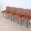 Chairs for restaurants, cafes, modern style, brown leather seats._HHS8EDR7I9