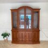 8-door wooden display cabinet, tall, vintage style