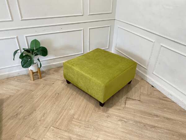 Stool, fabric cushion, green *New, never used