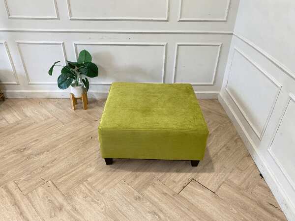 Stool, fabric cushion, green *New, never used