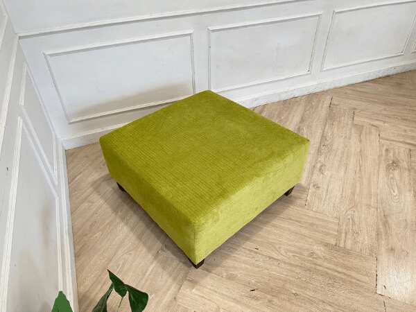 Stool, fabric cushion, green *New, never used