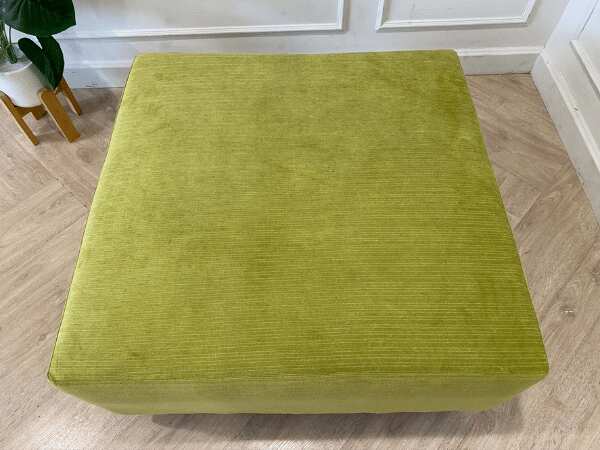 Stool, fabric cushion, green *New, never used