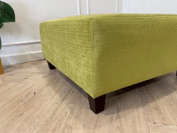 Stool, fabric cushion, green *New, never used