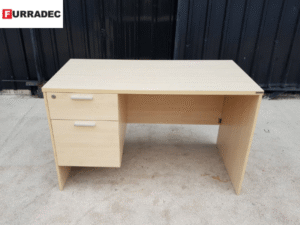 Furradec brand wooden desk with 2 drawers, 120 cm
