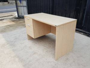Furradec brand wooden desk with 2 drawers, 120 cm