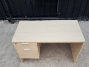 Furradec brand wooden desk with 2 drawers, 120 cm