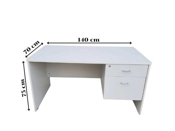 2-drawer desk, Moflex brand, 140 cm