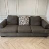 3-seat sofa, fabric cushion, grey