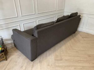 3-seat sofa, fabric cushion, grey