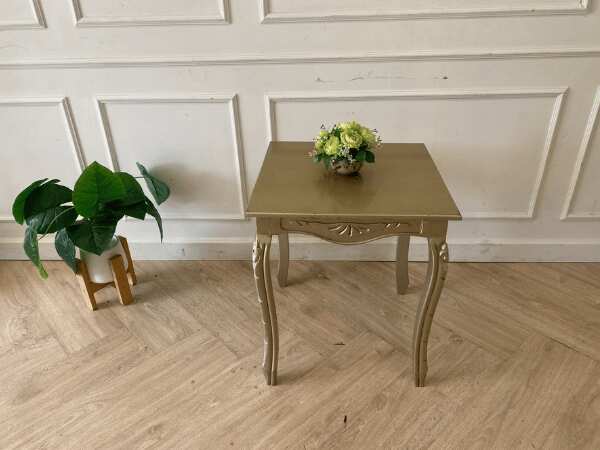 Louis style gold wooden side table