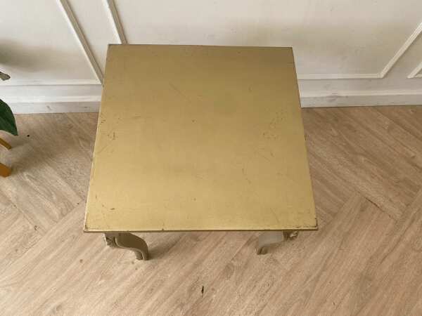 Louis style gold wooden side table