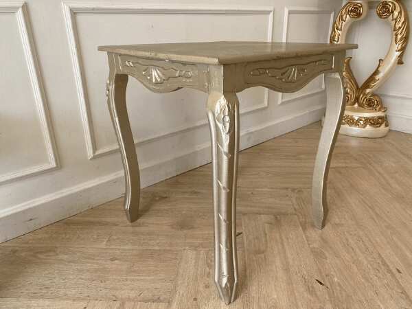 Louis style gold wooden side table