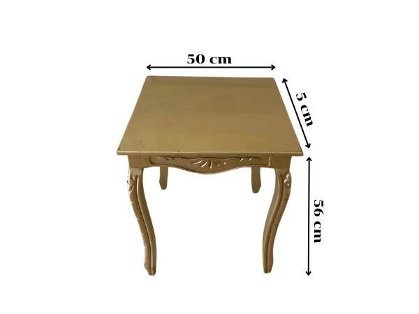 Louis style gold wooden side table