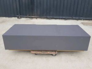 3-door wooden cabinet, grey
