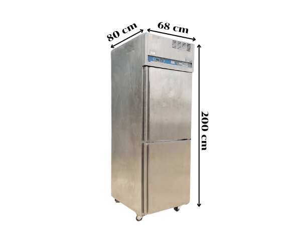2-door stainless steel refrigerator, Sanden brand