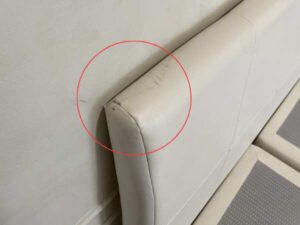 5-foot white bed, Sealy brand