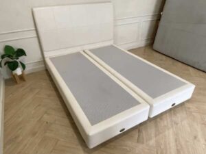 5-foot white bed, Sealy brand