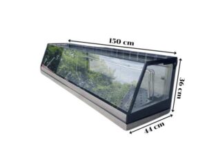 Showcase, glass counter freezer