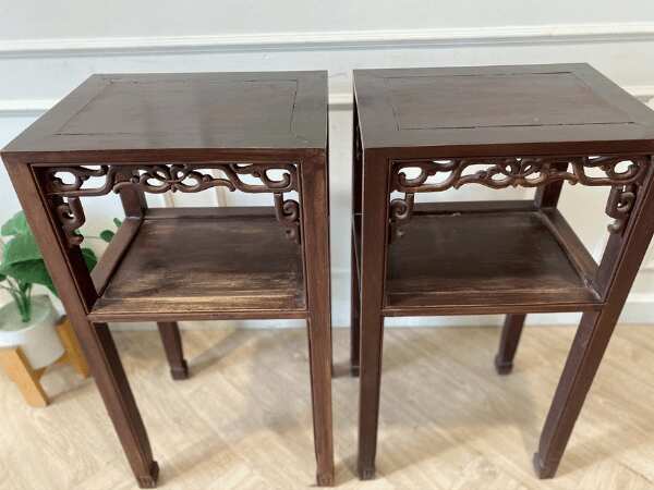 Vintage style wooden side table