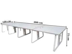 Work desk, conference table, 2-8 seats, steel legs, white, 120-480 cm_XJ4MOA2MJO