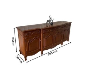 4-door, 4-drawer sideboard, vintage style