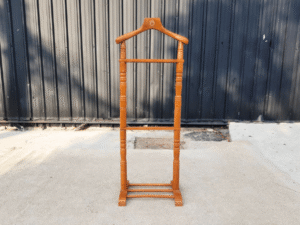 Wooden clothes rack